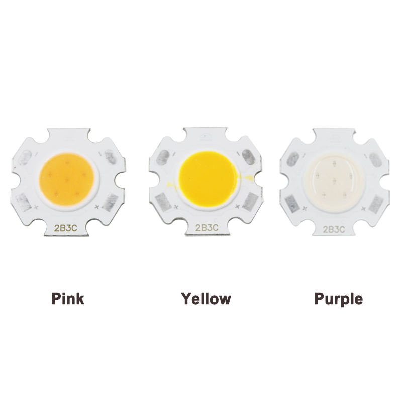 3W COB LED Chip 11mm Plum Blossom Forma LED Lámpara Bombilla para proyector Luz de techo