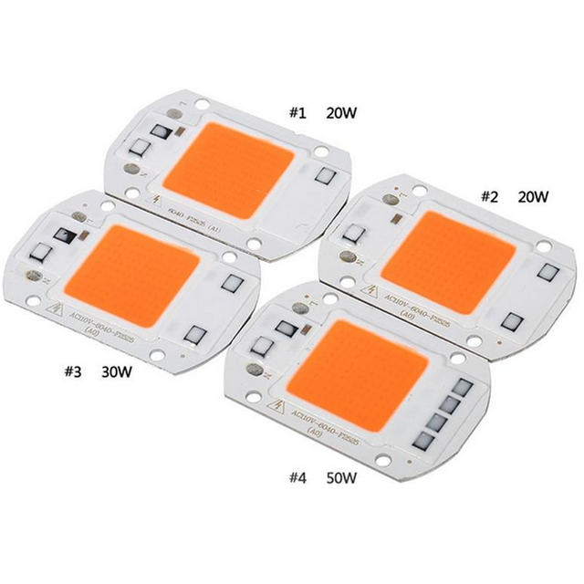 Chip de cultivo led de espectro completo de alta potencia 20W 30W 50W para iluminación de crecimiento de plantas de interior
