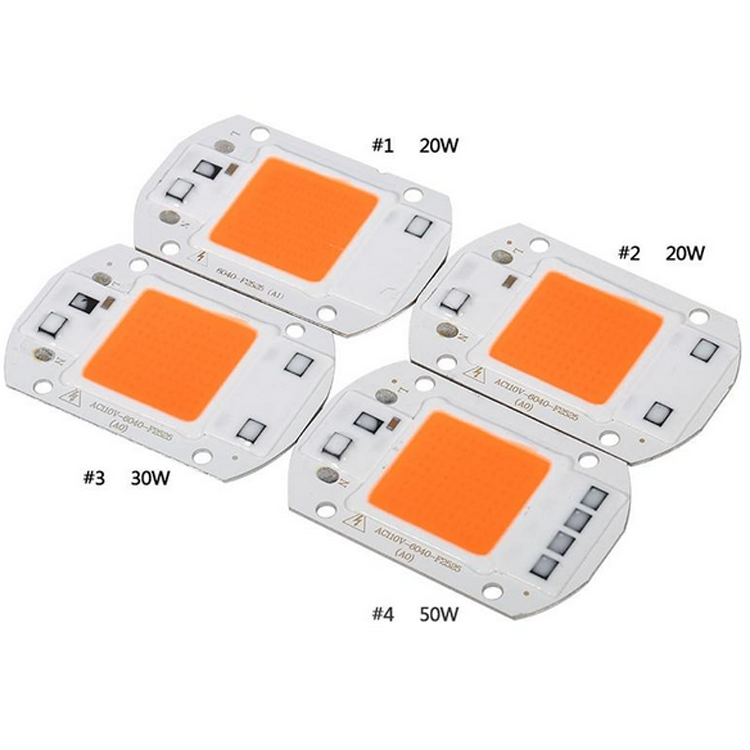 Chip de cultivo led de espectro completo de alta potencia 20W 30W 50W para iluminación de crecimiento de plantas de interior