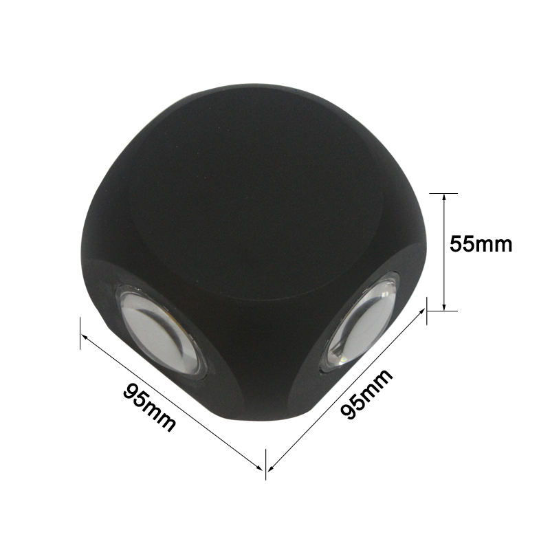 Aplique de pared LED impermeable moderno de 4W IP65, accesorios para exteriores, luz de jardín, iluminación interior para lámpara de noche para el hogar