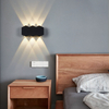 4W 6W 8W 10W nuevo negro impermeable exterior aplique de pared arriba y abajo luces montadas en la pared hecho en China Led luz arriba y abajo
