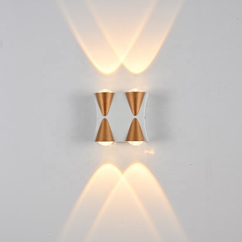 Lámpara de pared de personalidad nórdica, lámpara de pared de fondo de sala de estar Led Simple, iluminación de pasillo de Hotel, accesorios de arriba y abajo, producto en oferta