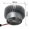 Luz de pared RGB, girasol redondo, 3W, aluminio, 85-265V, para interiores, hogar, Bar, sala de estar, pasillo, Hotel, luz de pared colorida