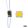 Cuenta de lámpara LED COB, Chip de fuente de luz de 10W-30W, conversión de interruptor frío/caliente con adaptador de corriente de Control de segmento, controlador DIY