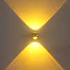 Venta directa de fábrica Aplique de pared de cristal doble 6W Lámparas decorativas de fabricante led para decoración del hogar mejor lámpara para oficina en casa
