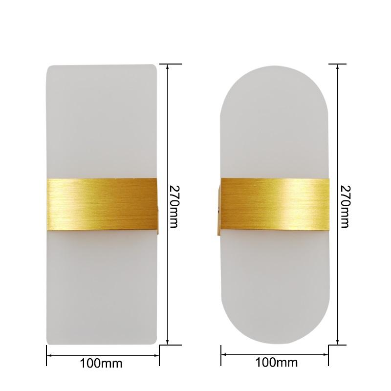 Lámpara de pared LED moderna, accesorio de iluminación interior minimalista, apliques de pared, escalera, 6W, 10W, dormitorio, mesita de noche, sala de estar, iluminación de pasillo de casa