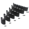 Negro 4W Oval Led Lámpara de pared Impermeable Al aire libre Jardín Porche Aplique Iluminación
