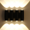 Lámpara de pared moderna IP65 Iluminación exterior Interior Impermeable 8W Lámpara de pared LED Sala de estar Pasillo Parque Paisaje Jardín Luz