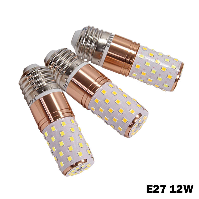E14 E27 12W 16W Bombilla LED de maíz SMD2835 Bombilla LED 220V 3 Temperaturas de color LED integrado Foco de luz de vela