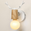 Luces LED de pared ajustables de estilo nórdico, candelabro de lectura para dormitorio con cuernos de ciervo de dibujos animados coloridos, iluminación para habitación de niños E27