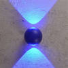 Precio al por mayor de fábrica, luz de pared Led para exteriores, 6W, 12W, lámpara de pared impermeable redonda, lámpara de jardín en Stock