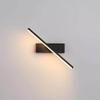 Lámpara de pared para cabecera, ángulo ajustable giratorio, iluminación LED para interiores, lámpara de pared de tira simple de aluminio