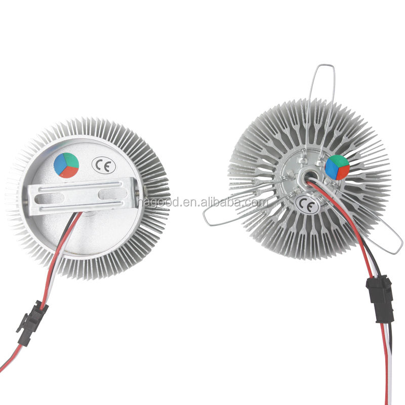 Venta al por mayor novedad girasol aluminio AC85-265V 3W RGB LED aplique de pared accesorios de lámpara para KTV Bar pared techo decoración de Año Nuevo