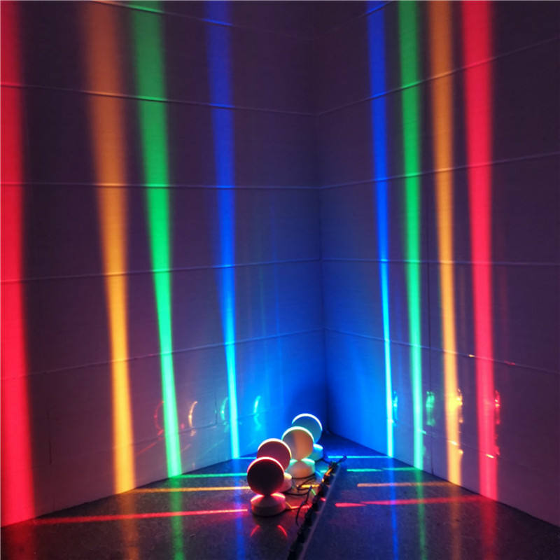 Alféizar de ventana LED marco de puerta lámpara de pared focos Hotel KTV Bar pasillo truco luz 360 grados línea Ray ventana lámparas