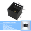 Lámparas de pared LED ajustables impermeables de 6W 12W, accesorios de iluminación para exteriores montados en la pared, luz de pared de jardín