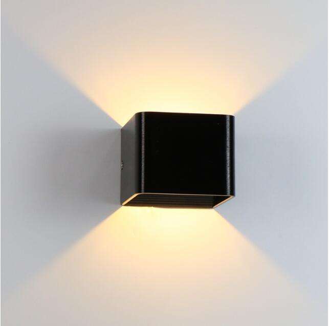 Lámpara LED de pared rectangular para dormitorio, luz de pared para cabecera, luz para escalera, luz para espejo, candelabro para interiores, accesorio para decoración de sala de estar