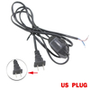 Cable de atenuación de luz, enchufe de conmutación de luz, interruptor de botón de atenuación de alimentación, Cable de línea de 1,8 m, lámpara LED, modelo de enchufe europeo y estadounidense