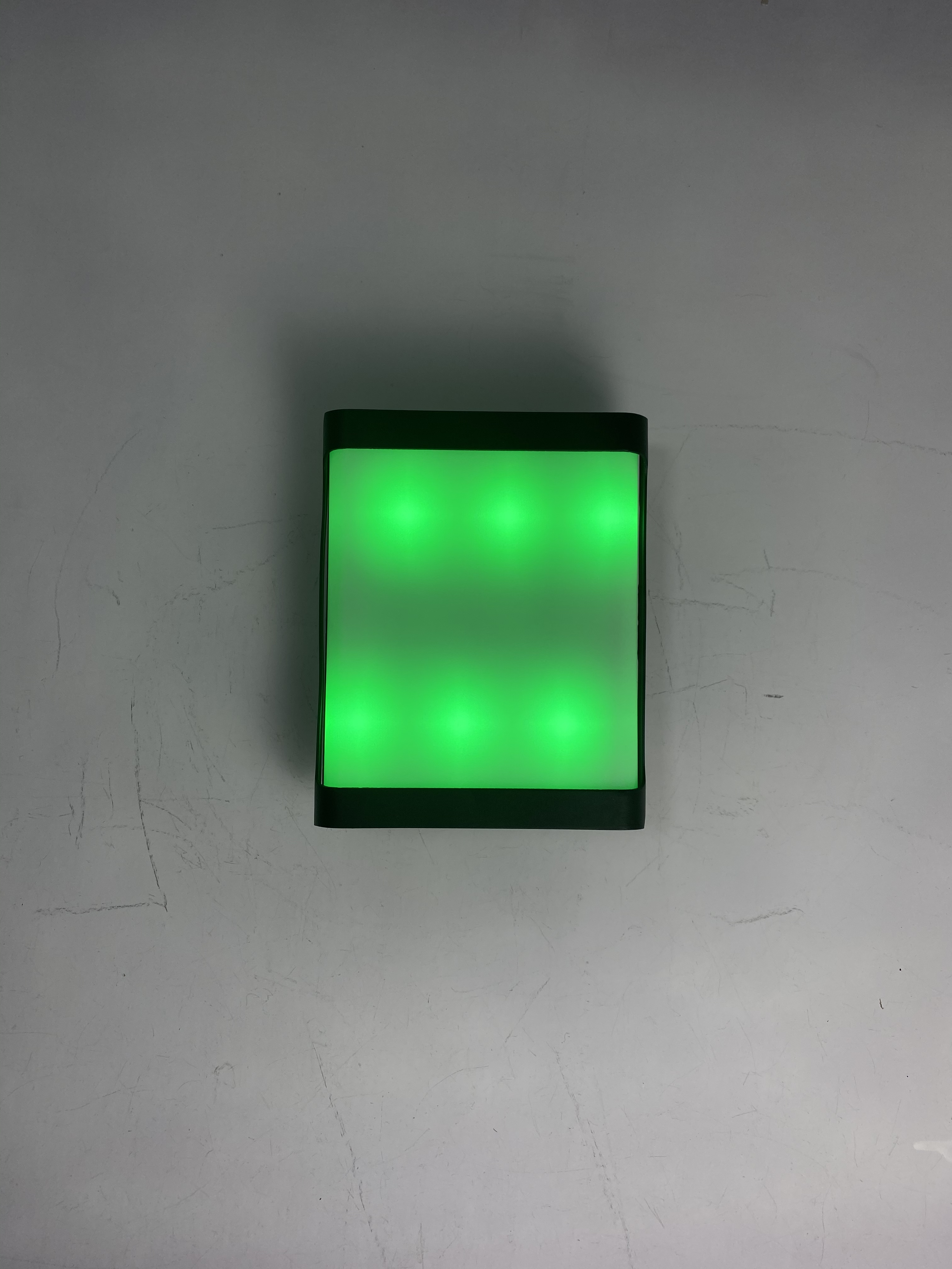 Lámpara de pared rectangular