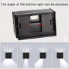 Lámpara de pared cuadrada de 6W, luz de pared Led, paquete de pared para exteriores, iluminación Led, lámpara de pared LED para exteriores, lámpara de pared de luz de seis haces