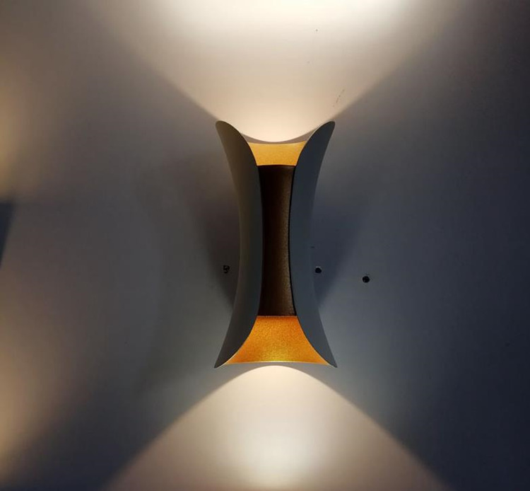 Lámpara de pared impermeable de cintura de tamaño pequeño, luz led decorativa, luces led de pared para exteriores, aplique de pared led, luces led decorativas de pared