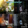 Guirnalda de luces LED solares para decoración de Navidad, bombilla IP65, lámpara impermeable para Patio, guirnalda de vacaciones para muebles de jardín al aire libre