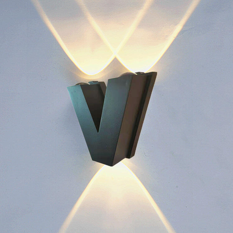 Iluminación led para montaje en pared para exteriores Apliques led modernos para exteriores Lámpara personalizable en privado