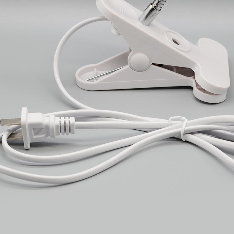 Portalámparas de escritorio Flexible de 360 ​​grados, Base E27, enchufe de luz, Cable con Clip de cuello de cisne con enchufe de interruptor de encendido y apagado para bombilla de luz nocturna