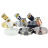 Base de lámpara de escritorio de metal pulido Soporte de base de cerámica Cable de 6 pies Interruptor de encendido / apagado Enchufe E26 / e27 Base de tornillo Ideal para lámpara CFL