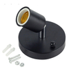 Base de lámpara de escritorio de metal pulido Soporte de base de cerámica Cable de 6 pies Interruptor de encendido / apagado Enchufe E26 / e27 Base de tornillo Ideal para lámpara CFL