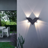 Aplique de pared LED en forma de V, luz creativa para exteriores, resistente al agua, Patio, lámpara LED moderna, accesorio para el hogar, accesorios acogedores profesionales, CALIENTE