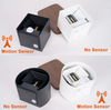 AC85-265V de estilo industrial, impermeable, IP65, haz ajustable de aluminio y cubo LED para exteriores, luz de pared impermeable