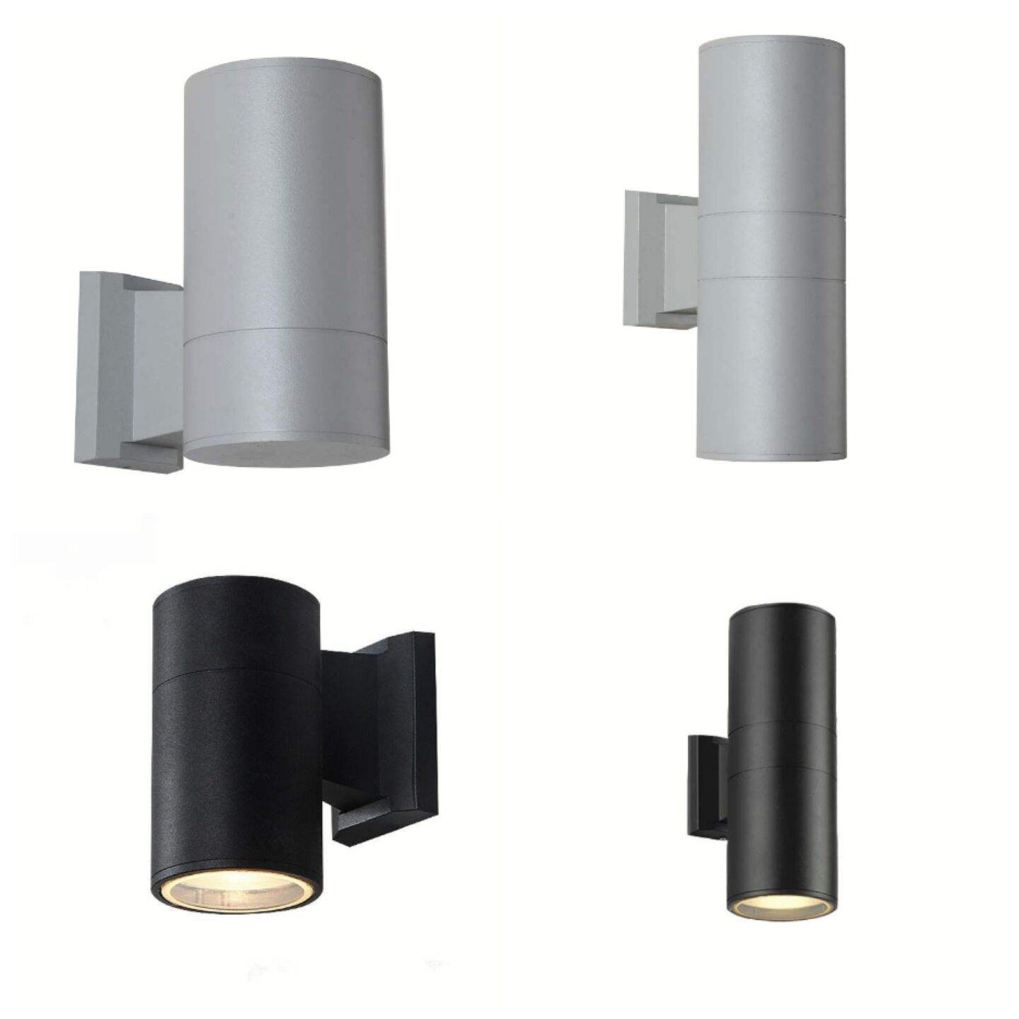 Aplique de pared personalizado, moderno IP65, impermeable, de aluminio, para exteriores, luz LED de pared hacia arriba y hacia abajo, fabricado en China