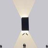 Aplique de pared de jardín impermeable de 12 W, candelabro de pared led de movimiento, iluminación de pared del dormitorio, ángulo de iluminación ajustable