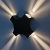 Impermeable IP65 LED Lámpara de pared para exteriores 12W Cross Star 4 Iluminación lateral para decoración de jardín