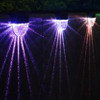 Luz cálida + color RGB LED Lámpara solar Camino Escalera Energía solar Balcón Luz Jardín al aire libre Luces luz solar lámpara solar