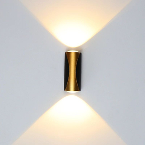 Luz de pared Led IP65 Aluminio Montaje en superficie moderna Aplique para interiores y exteriores Paisaje Jardín Lámpara de pared 360 grados