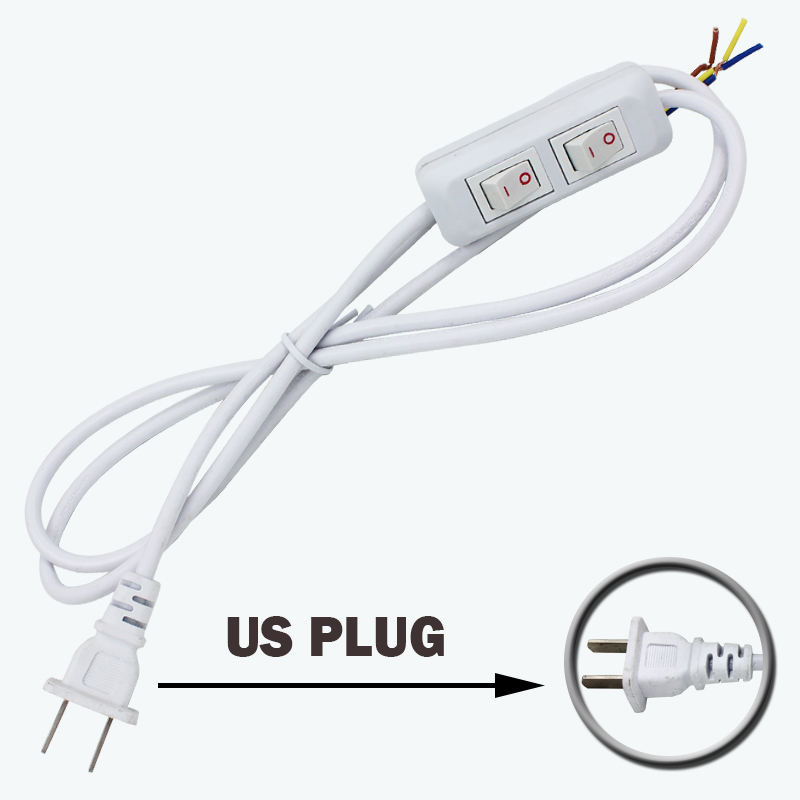 Interruptor de luz 301, el mejor precio, calidad para luz colgante, superventas, interruptor de doble botón, cable de enchufe europeo con 100% de seguridad