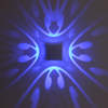 Lámpara Led RGB de alta calidad 2023, lámpara de pared de mariposa de cuatro lados y luz nocturna para interiores con precio de fábrica