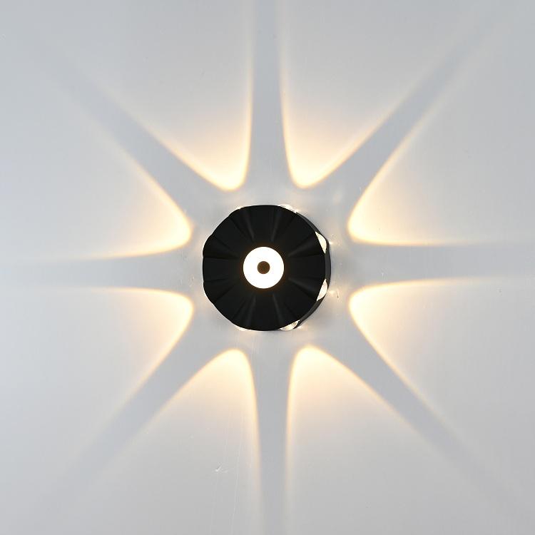Lámpara de pared Led Lámpara de pared exterior Lámpara de ingeniería de hotel creativa minimalista moderna