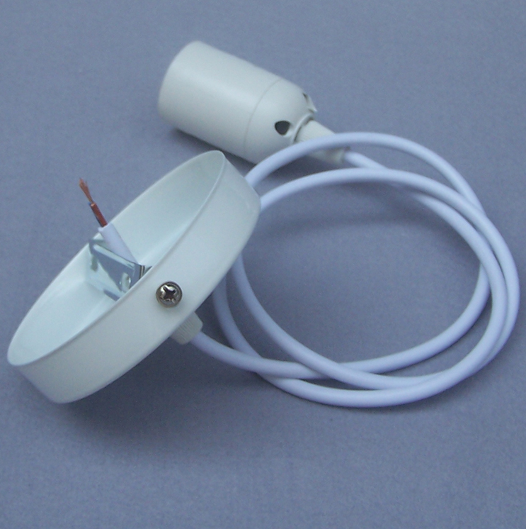 Bombilla LED de 1,8 M/4M, cable colgante, accesorios de iluminación DIY, pantalla con placa de techo, portalámparas E27, cable de araña