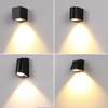 Luz LED de pared IP65 para exteriores, resistente al agua, para jardín, 5W/10W, lámpara moderna para pasillo, dormitorio, sala de estar, interior, Hotel, Wandleuchte Badezimmer