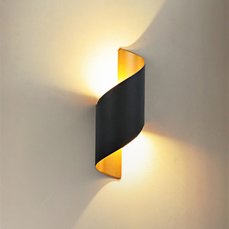 Lámpara de pared exterior Balcón impermeable Led Super brillante Pasillo Escaleras Inducción simple Pared exterior Villa Entrada Patio IP65