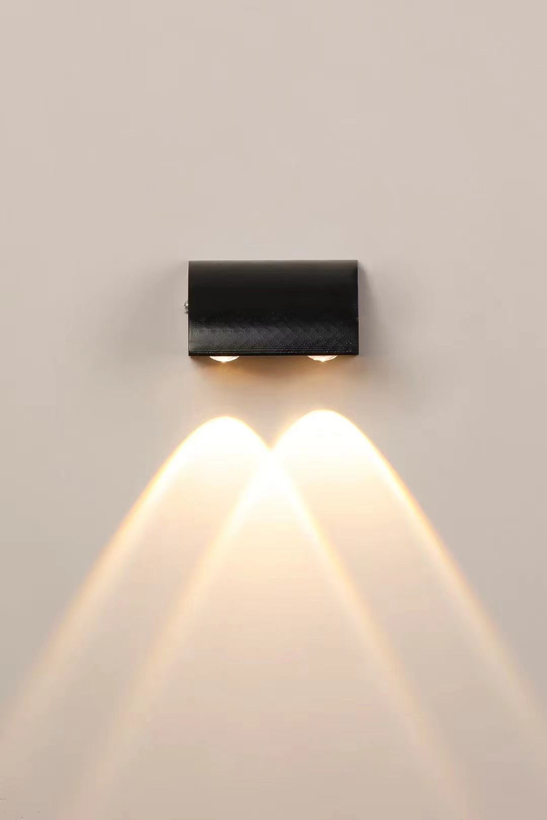 Lámpara de pared LED impermeable para exteriores, sencilla y moderna, lámparas de patio, lámpara de puerta, terraza, balcón, jardín, luz de pared, precio de fábrica