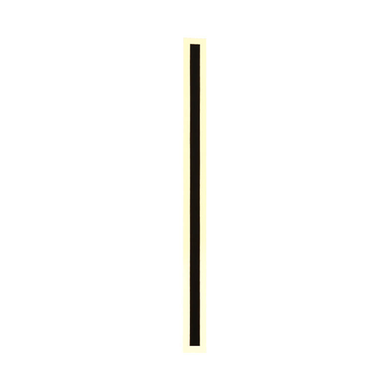 Lámpara de pared de aluminio para interiores de tira larga Simple moderna, lámpara de pared impermeable para exteriores, luz de pared de jardín de 360 ​​grados