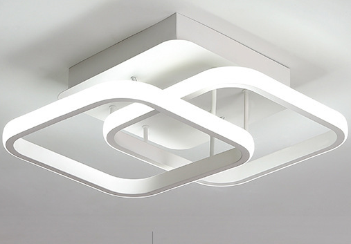 Círculo blanco Lámparas de techo para sala de estar Lámpara de techo colgante Dormitorio Lámpara de techo Lámpara de techo Led Lámpara de techo moderna