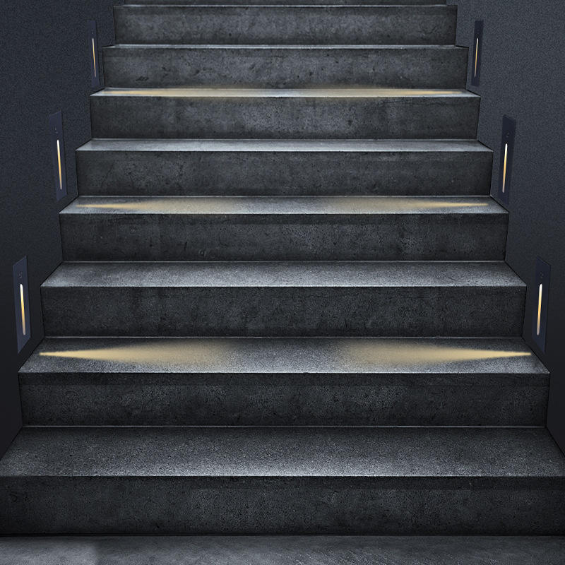 Luz de pared Led de lujo creativa moderna para interiores y exteriores, lámpara de pie de lujo para el hogar de 1w, luces de paso led empotradas, luz de pared para escaleras
