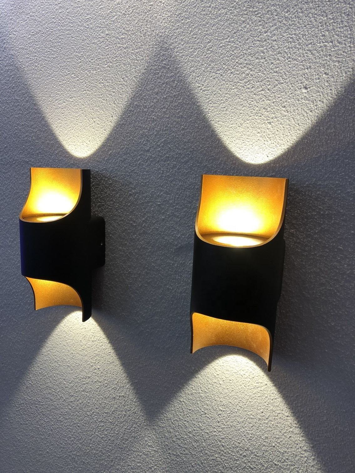 Post-moderno nórdico creativo sala de estar de fondo dormitorio cabecera pasillo lámpara de pared bar doble cabeza lámpara de pared industrial