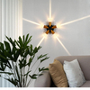 Jardín al aire libre Hotel decoración del hogar lámpara de pared LED de lujo luz brillo multilateral paisaje iluminación arriba y abajo muebles pasillo