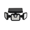 Hagood Exterior impermeable 3 cabezas Luz de pared Tres cabezas 83 COB Sensor solar LED Luces de seguridad alimentadas
