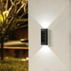 Luz de jardín solar al aire libre popular de Amazon Luz de decoración de paisaje Luz de inundación solar de jardín de parque al aire libre